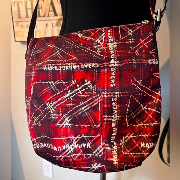 Harajuku Lovers by Gwen Stefani Plaid Jack Crossbody bag. - Picture 4 of 10